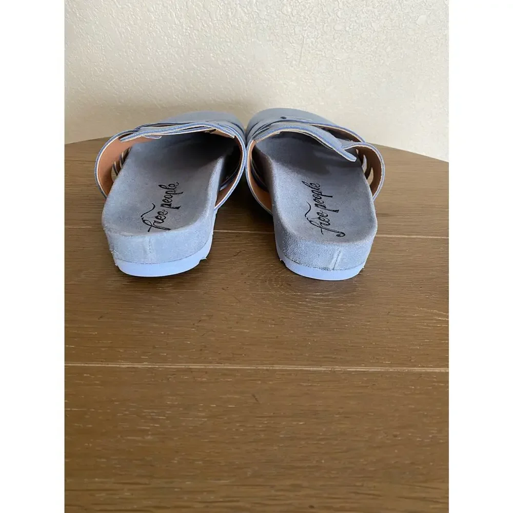 NEW Free people Sunday season mules 36 blue - Picture 3 of 6